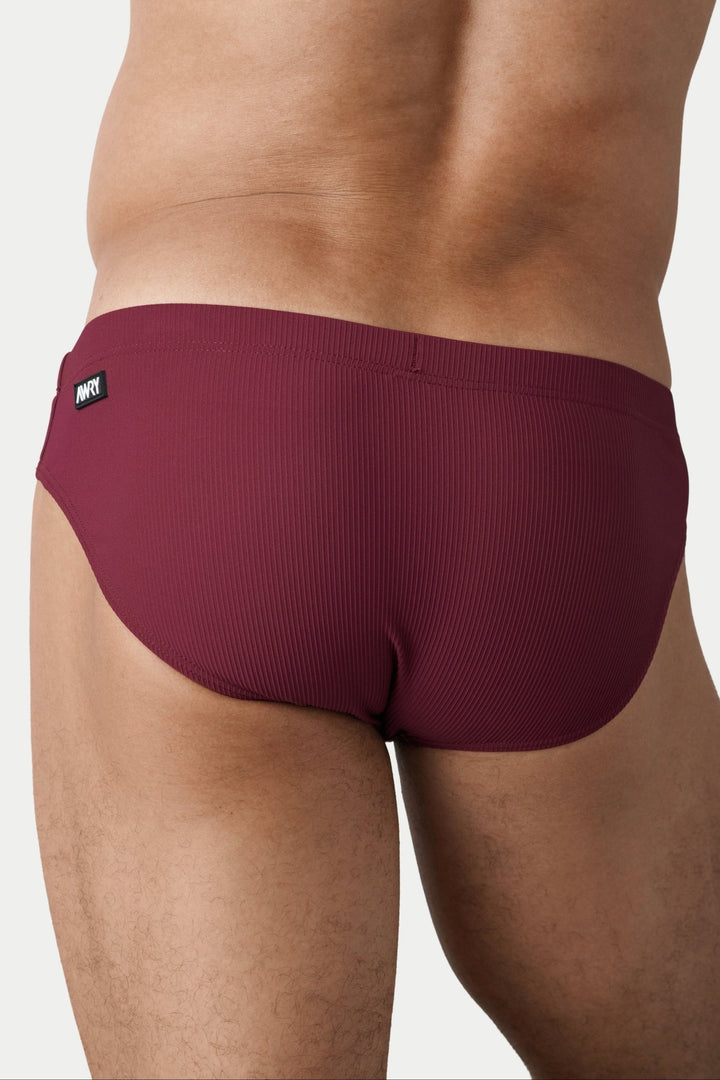OASIS Swim Briefs - Maroon - AWRY