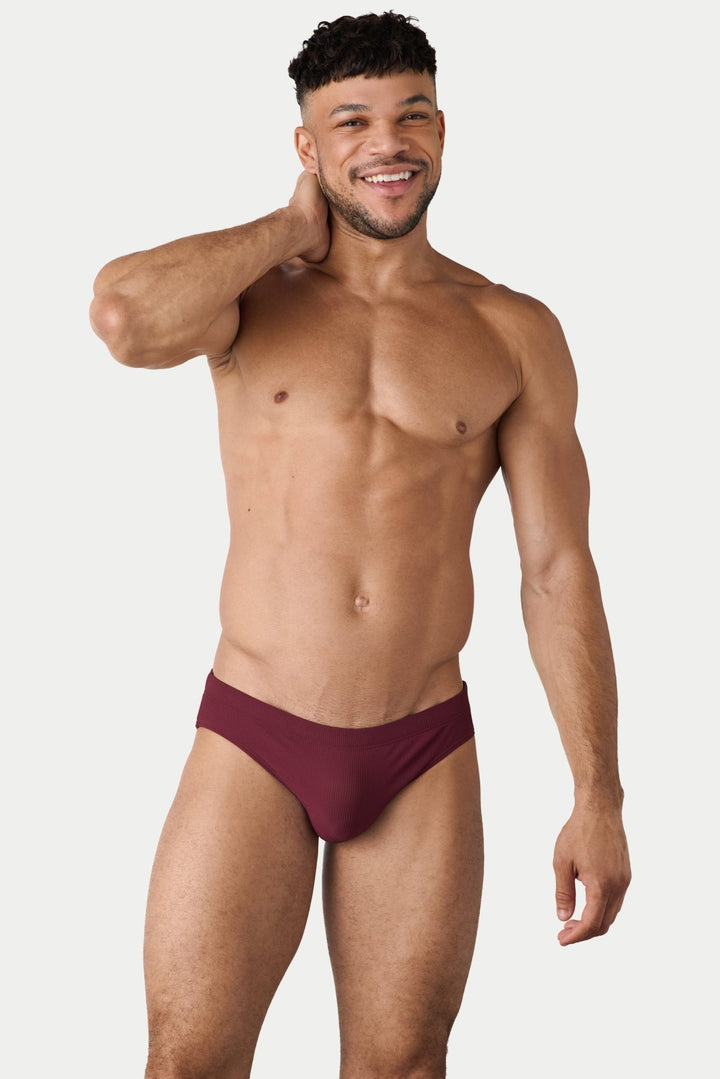 OASIS Swim Briefs - Maroon - AWRY