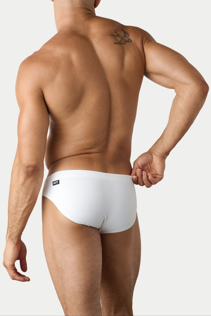 OASIS Swim Briefs - White - AWRY