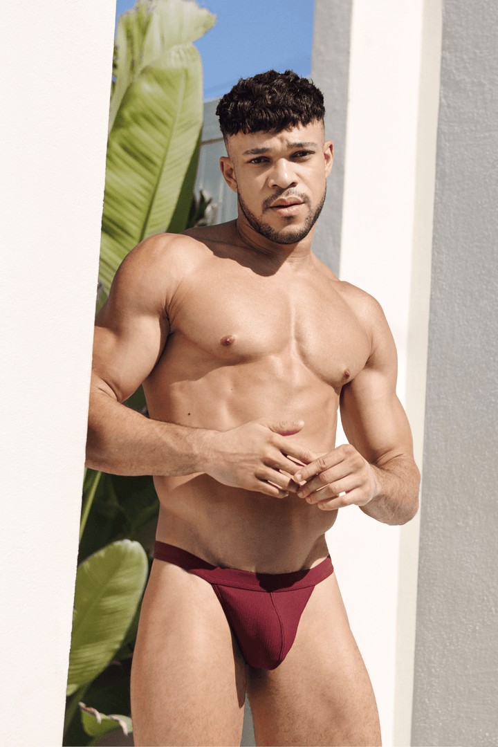 OASIS Swim Thong - Maroon - AWRY