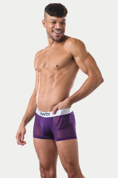 "Oops" REVEAL Thong Trunks - Purple - AWRY