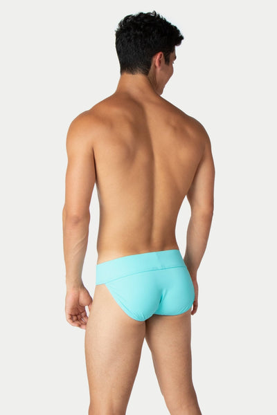 "Oops" THICK Swim Briefs - Sky Blue - AWRY