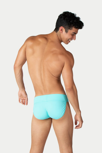 "Oops" THICK Swim Briefs - Sky Blue - AWRY
