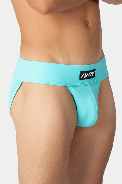 "Oops" THICK Swim Briefs - Sky Blue - AWRY
