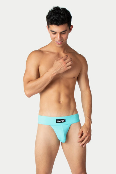 "Oops" THICK Swim Briefs - Sky Blue - AWRY