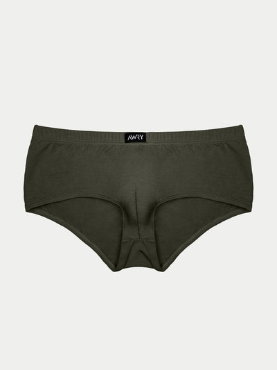 PLACID Square Briefs - Deep Olive - AWRY