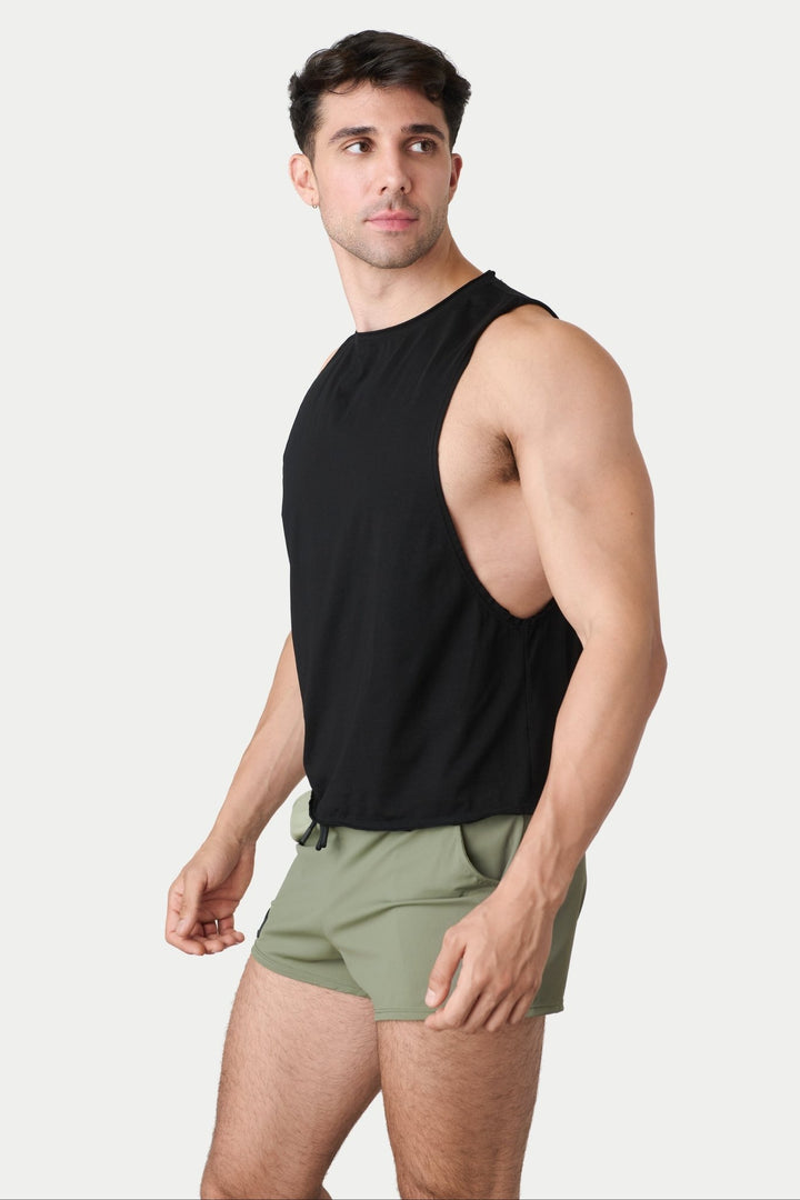 RAW Crop Tank - Black - AWRY