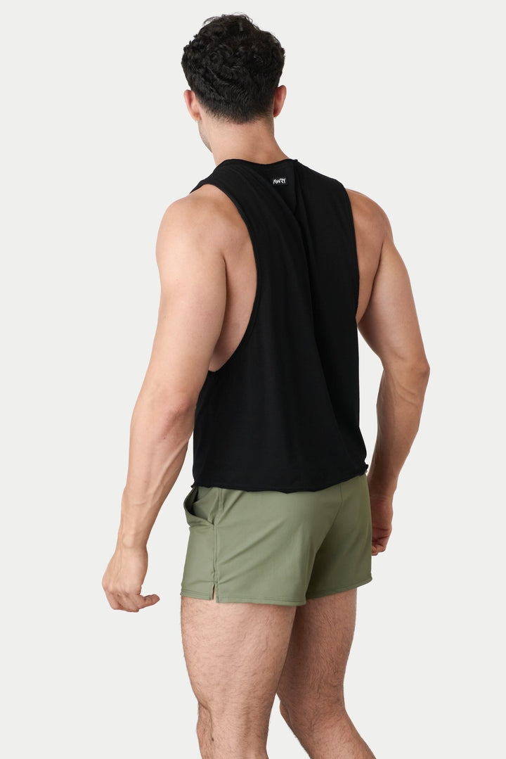 RAW Crop Tank - Black - AWRY