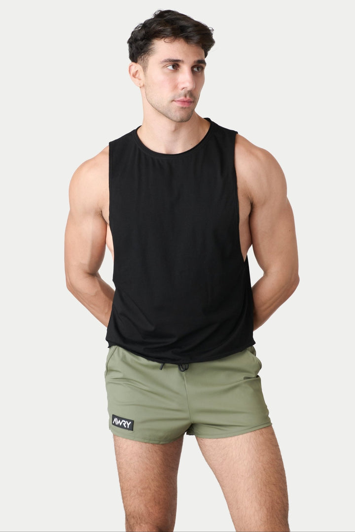 RAW Crop Tank - Black - AWRY