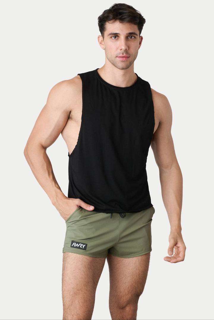 RAW Crop Tank - Black - AWRY