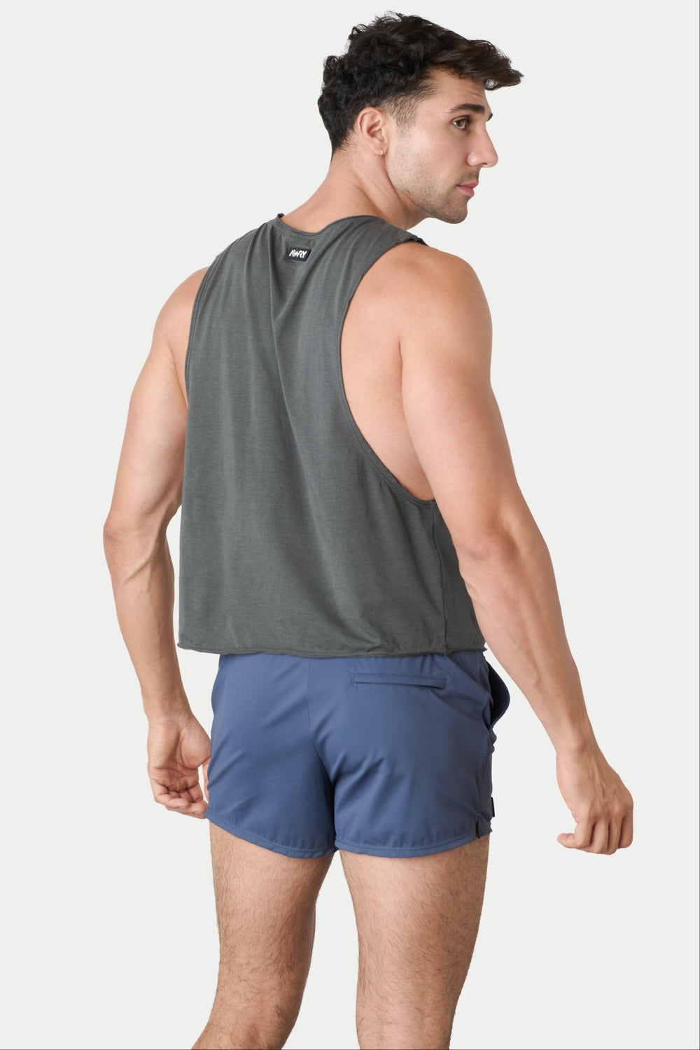 RAW Crop Tank - Charcoal - AWRY