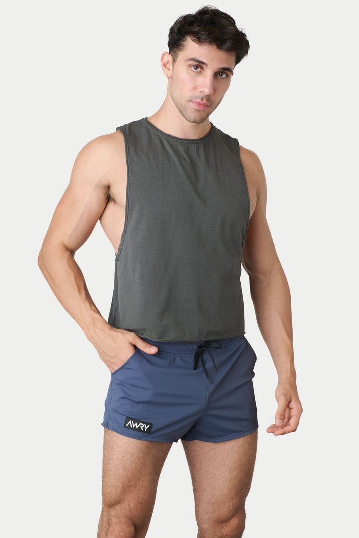 RAW Crop Tank - Charcoal - AWRY