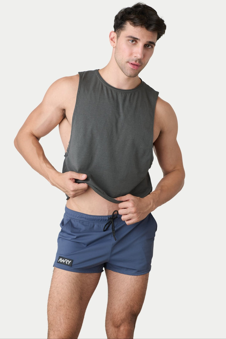 RAW Crop Tank - Charcoal - AWRY