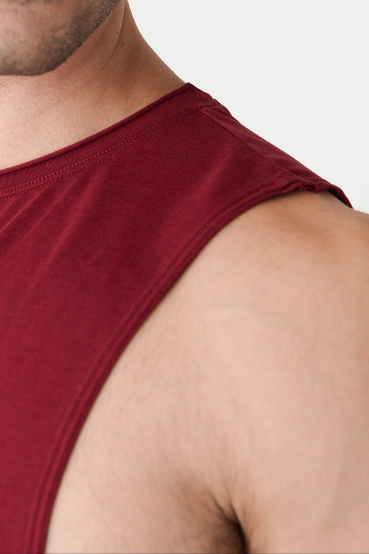RAW Crop Tank - Maroon - AWRY