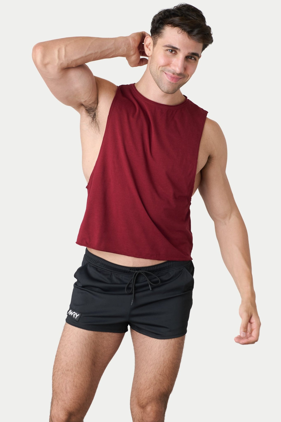 RAW Crop Tank - Maroon - AWRY