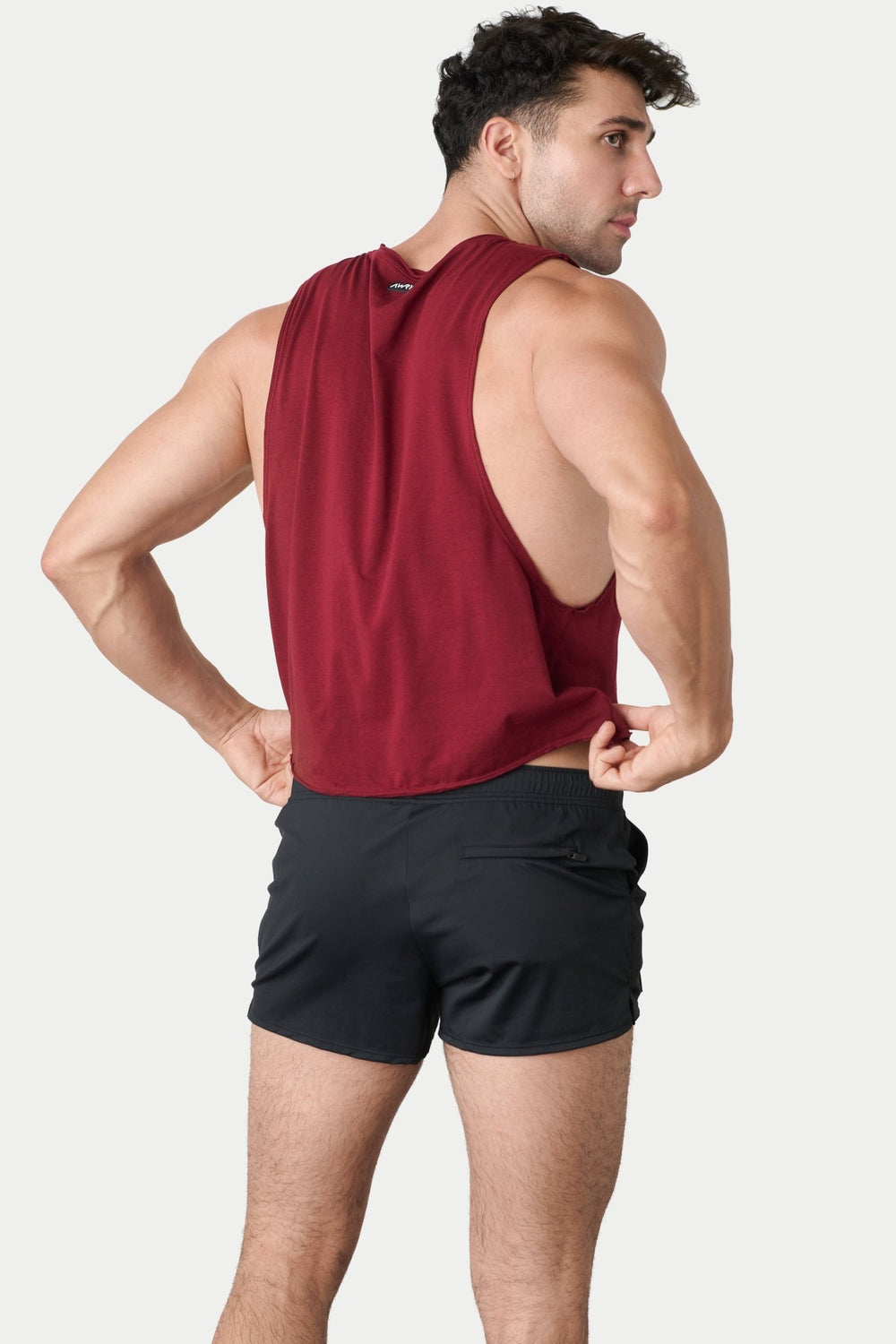 RAW Crop Tank - Maroon - AWRY