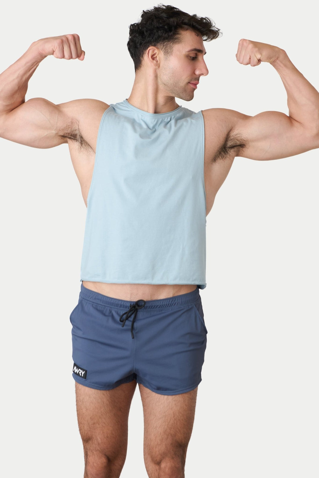 RAW Crop Tank - Soft Blue - AWRY