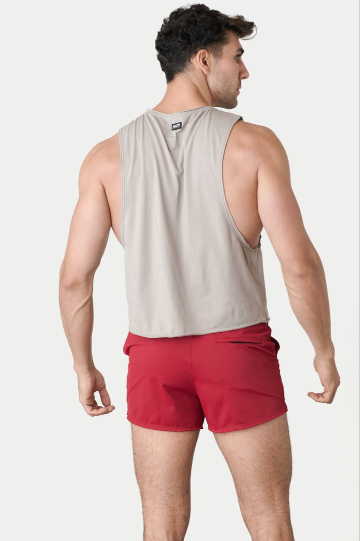 RAW Crop Tank - Taupe - AWRY