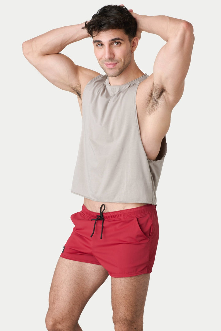 RAW Crop Tank - Taupe - AWRY