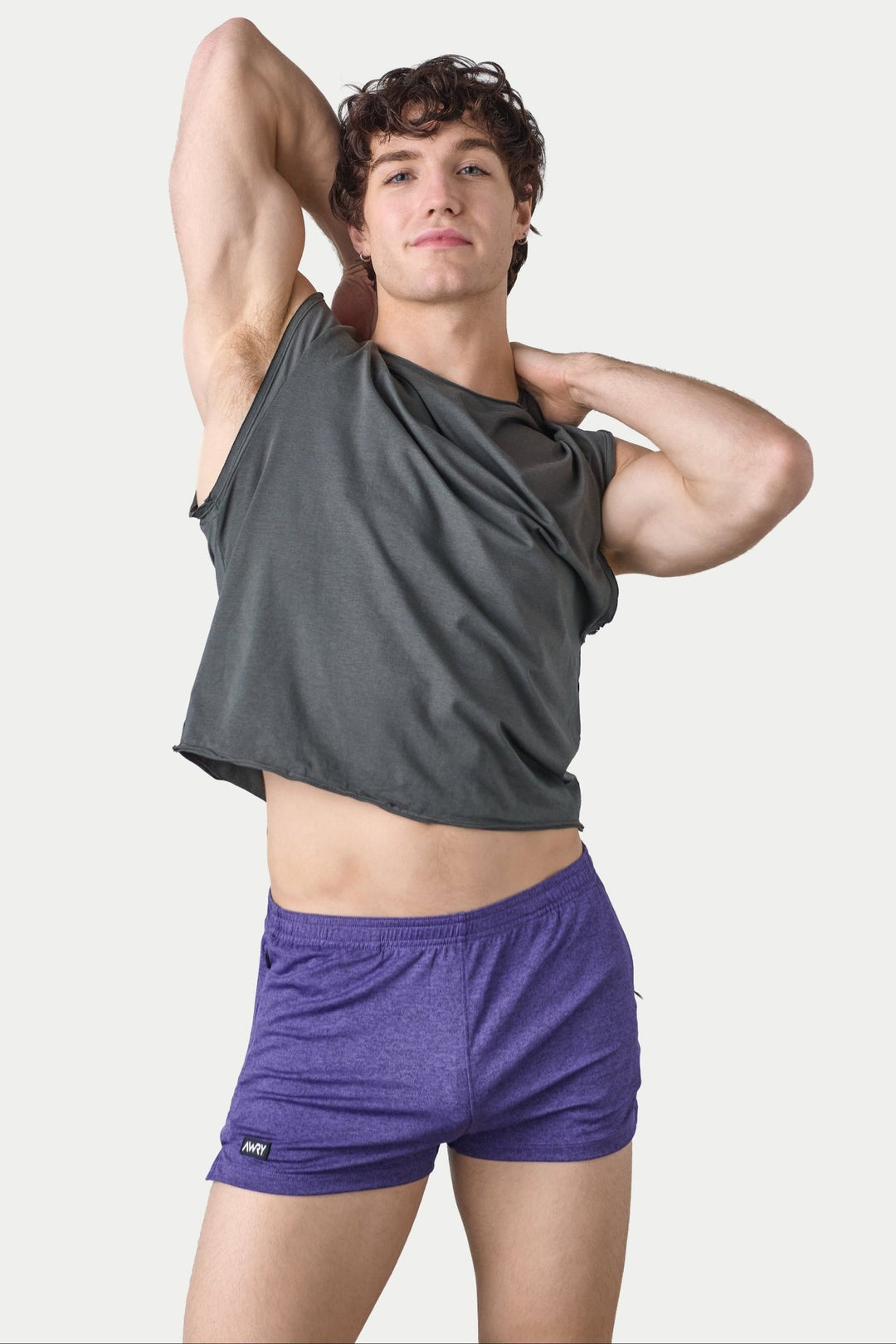 RAW Crop Tee - Charcoal - AWRY