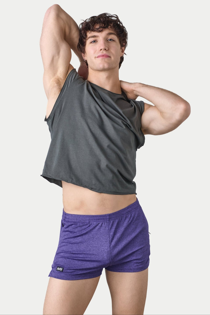 RAW Crop Tee - Charcoal - AWRY