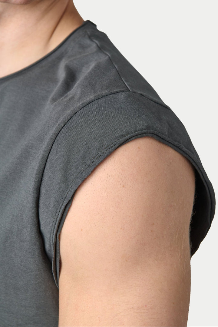 RAW Crop Tee - Charcoal - AWRY