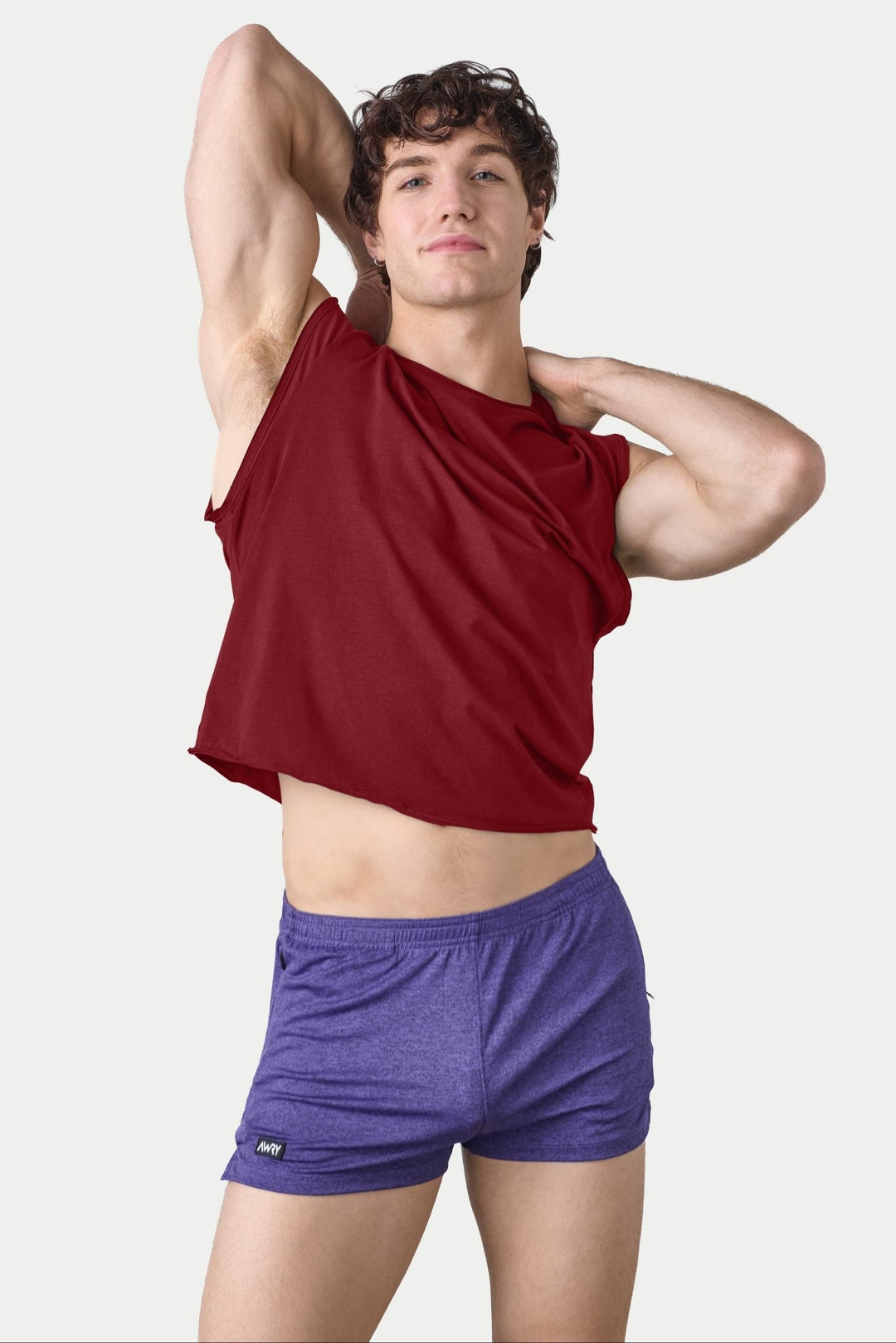RAW Crop Tee - Maroon - AWRY