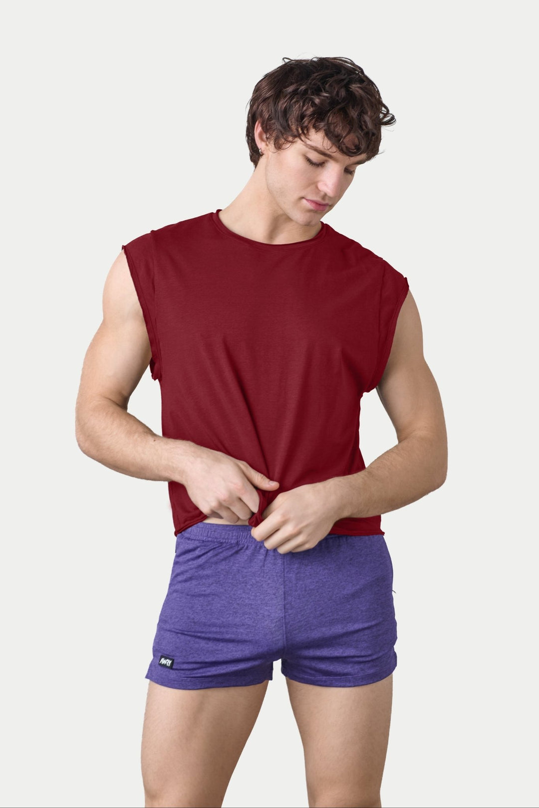 RAW Crop Tee - Maroon - AWRY