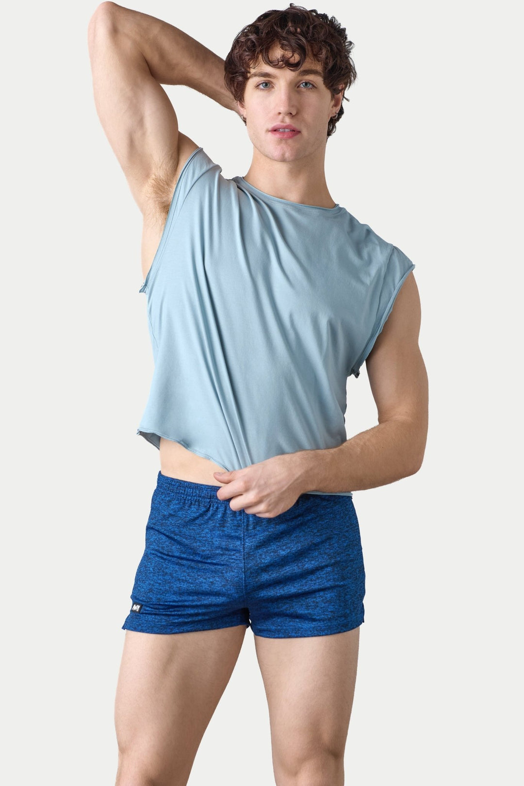 RAW Crop Tee - Soft Blue - AWRY