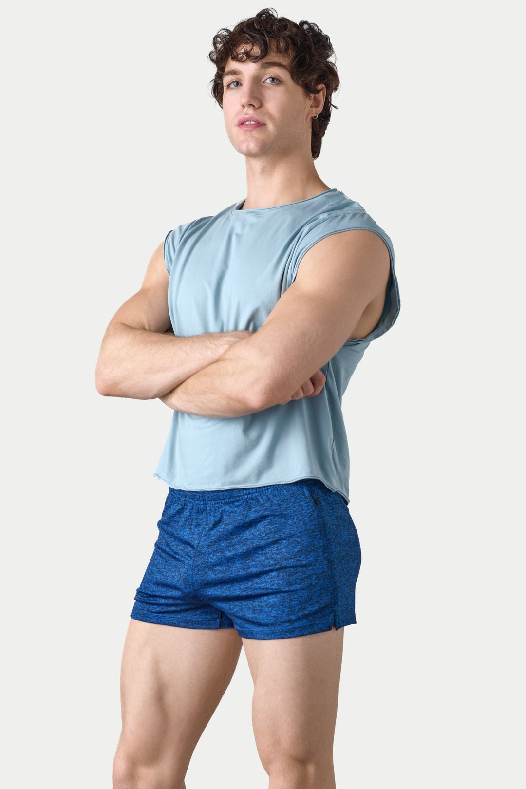 RAW Crop Tee - Soft Blue - AWRY