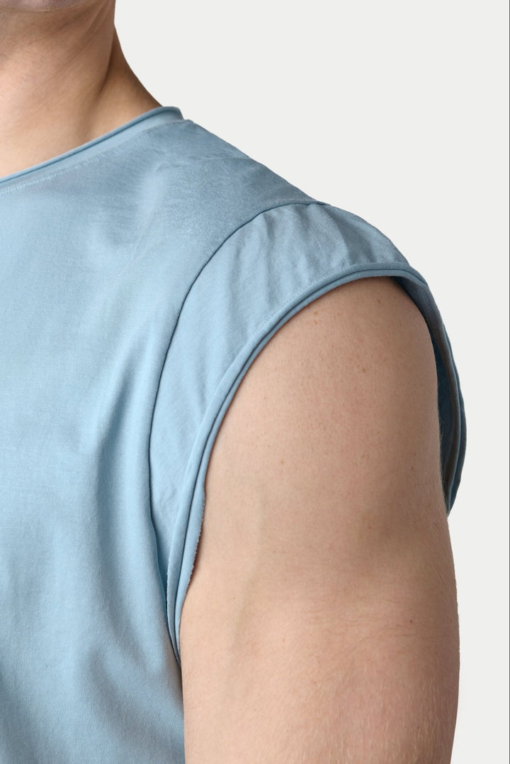 RAW Crop Tee - Soft Blue - AWRY