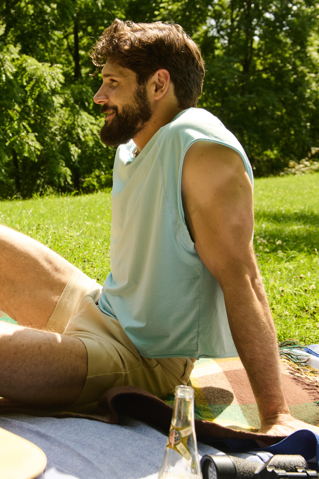 RAW Crop Tee V2 - Soft Blue - AWRY