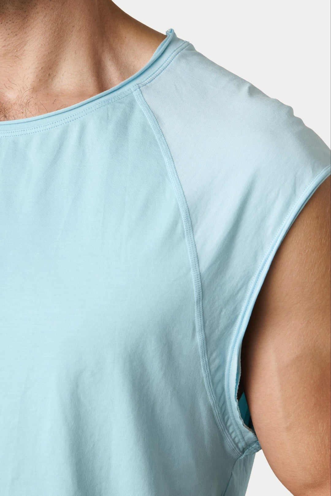 RAW Crop Tee V2 - Soft Blue - AWRY