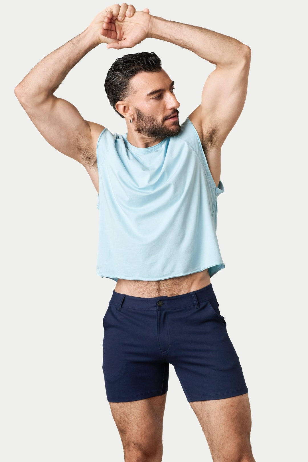 RAW Crop Tee V2 - Soft Blue - AWRY