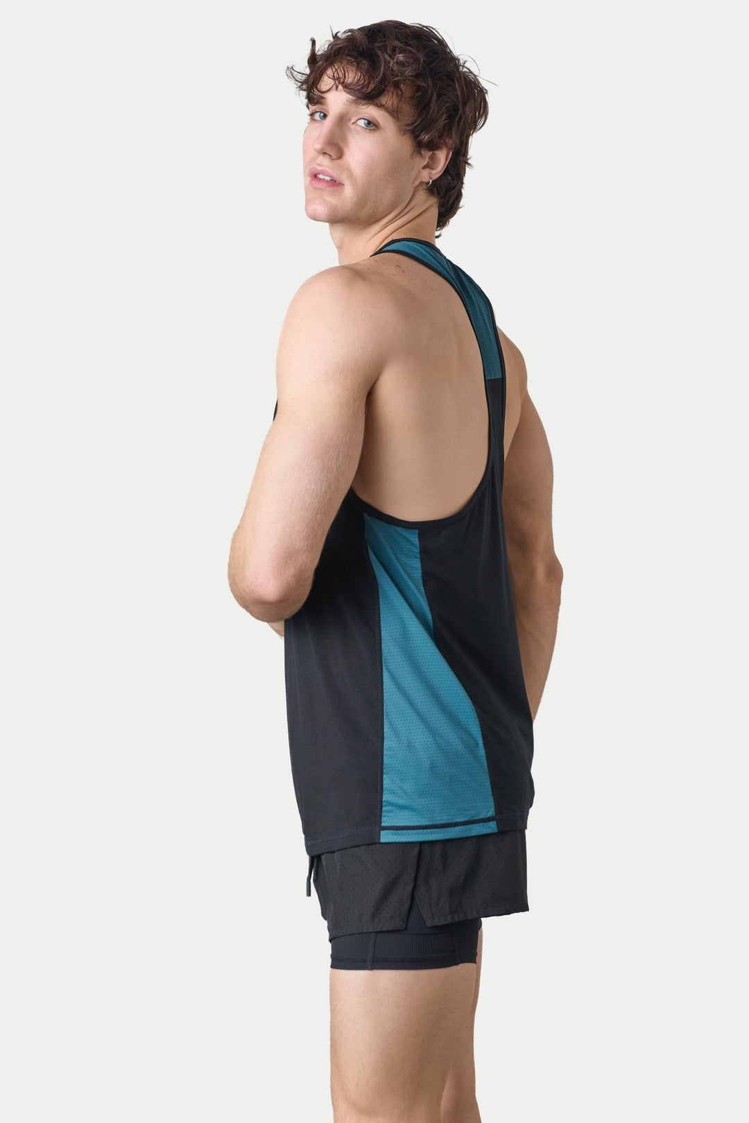 RAZOR Tank - Black &amp; Teal - AWRY