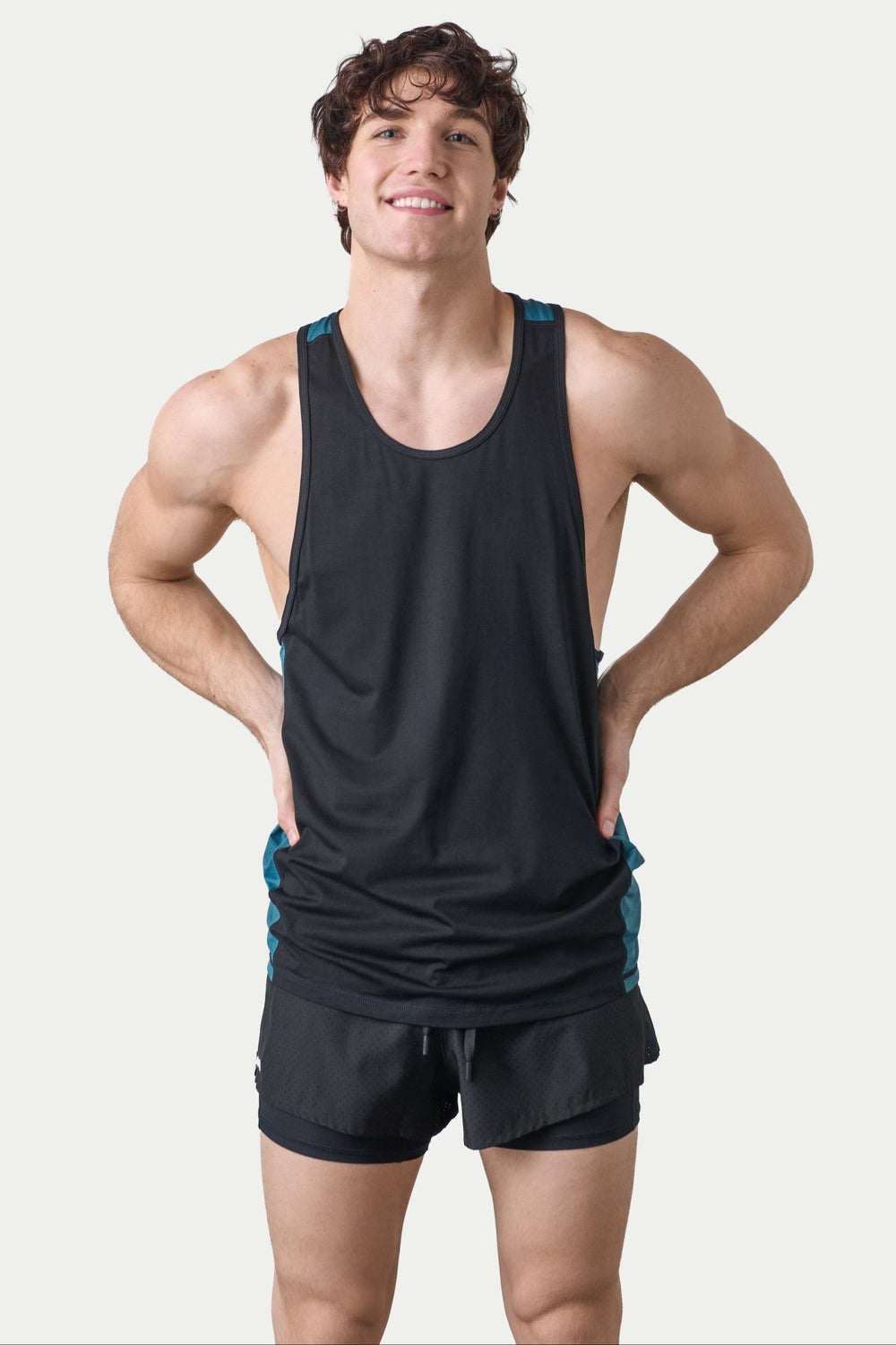 RAZOR Tank - Black & Teal - AWRY