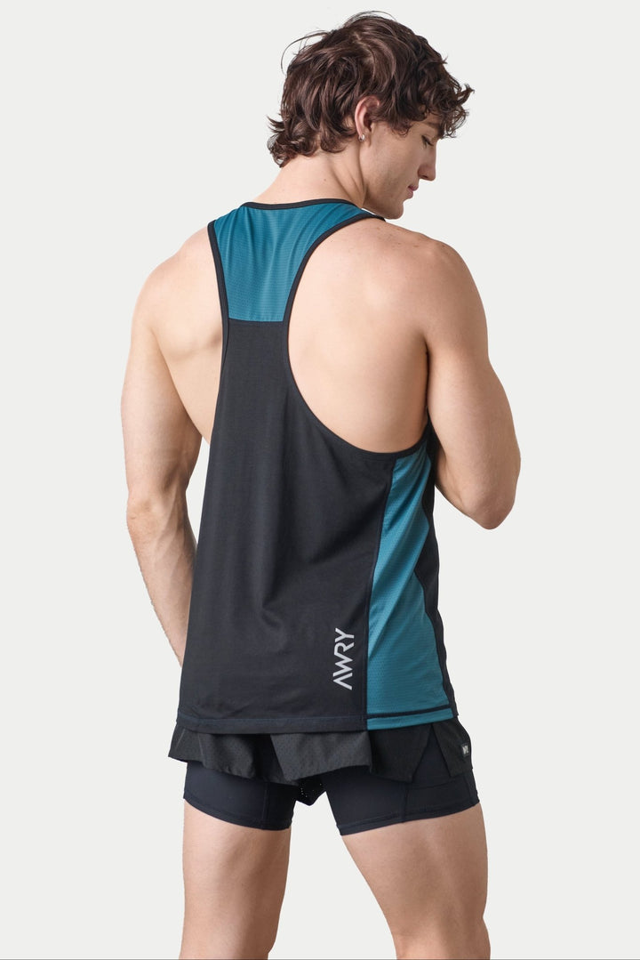 RAZOR Tank - Black &amp; Teal - AWRY