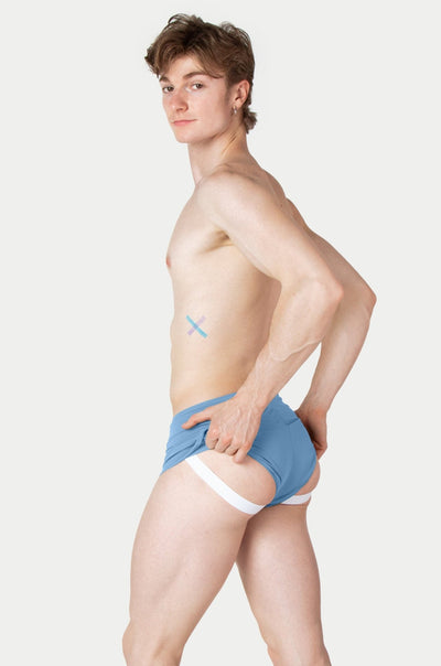 RETRO Jock Shorts - Baby Blue - AWRY