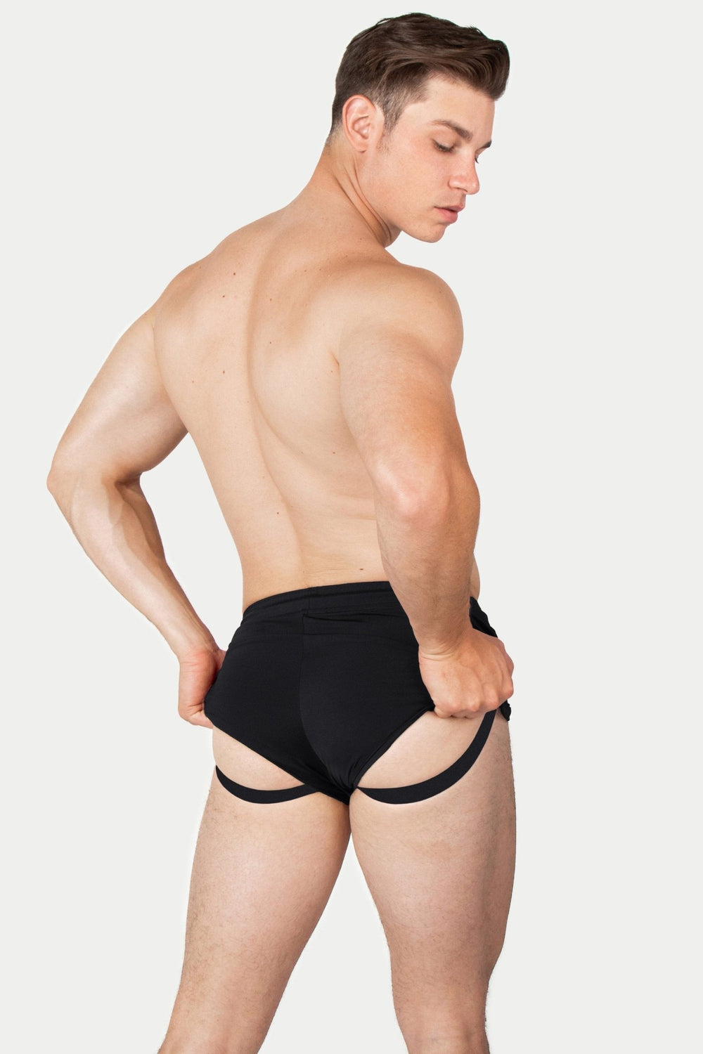 RETRO Jock Shorts - Black - AWRY