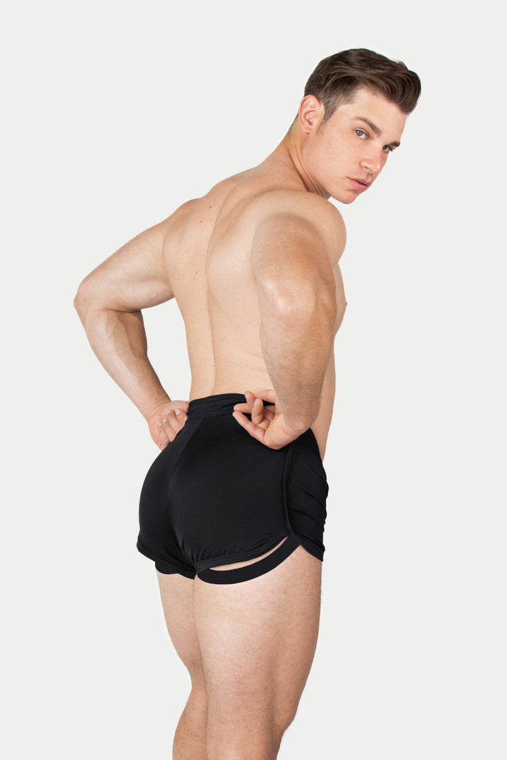 RETRO Jock Shorts - Black - AWRY