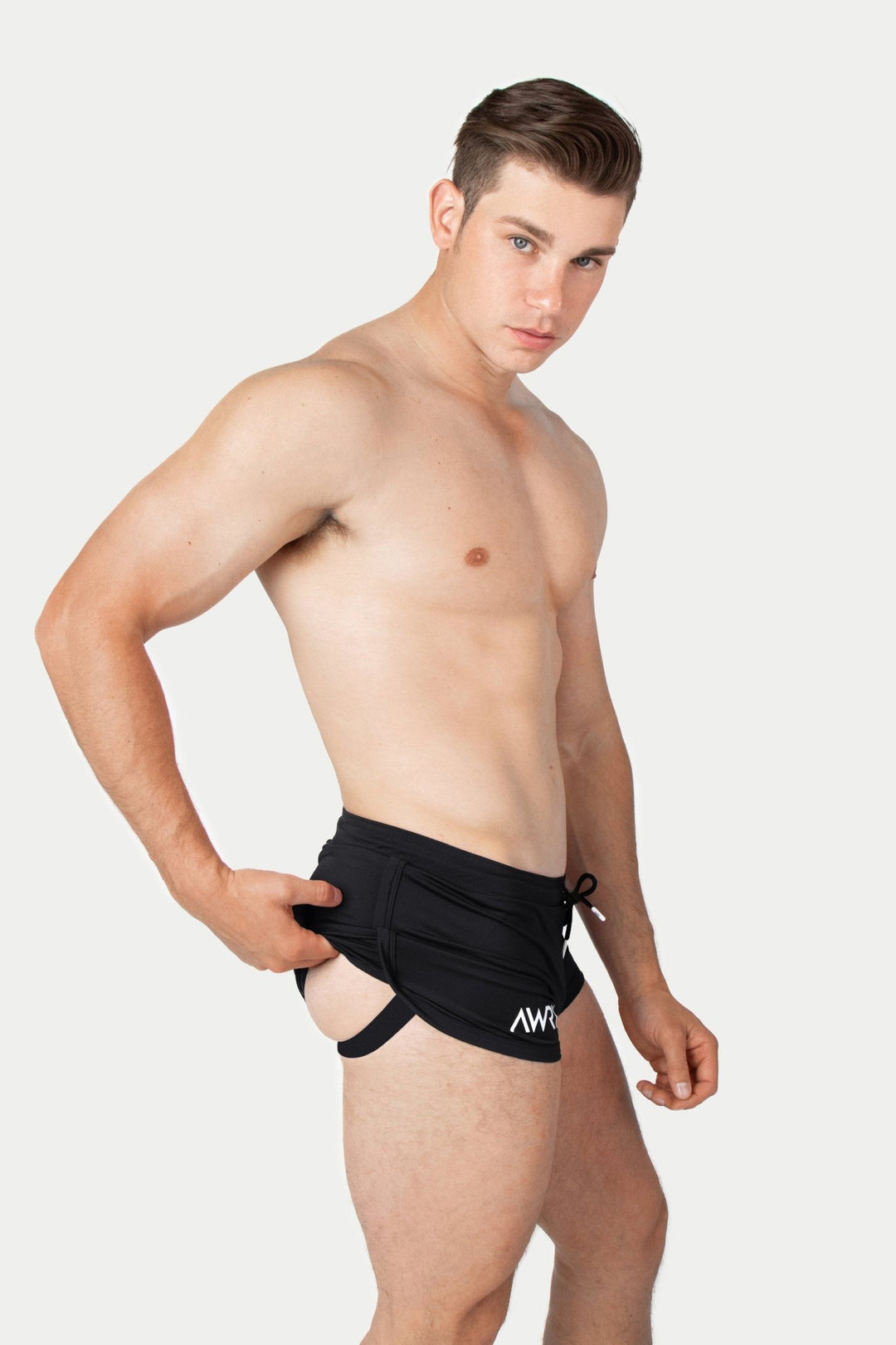RETRO Jock Shorts - Black - AWRY