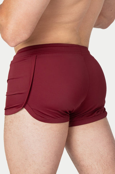 RETRO Jock Shorts - Maroon - AWRY