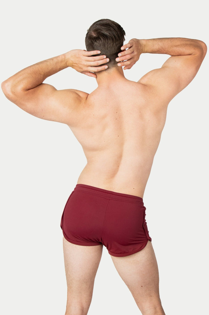 RETRO Jock Shorts - Maroon - AWRY