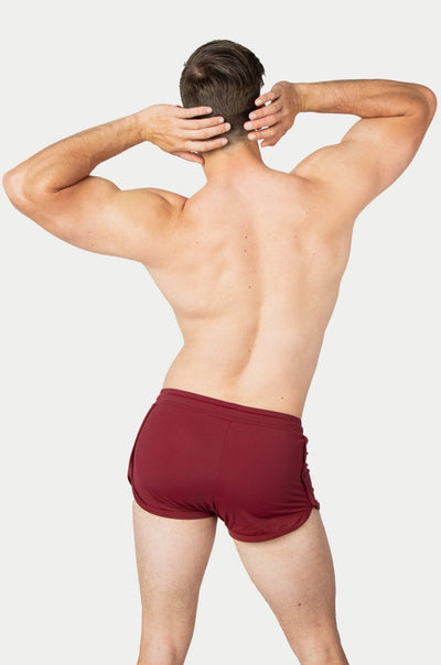 RETRO Jock Shorts - Maroon - AWRY