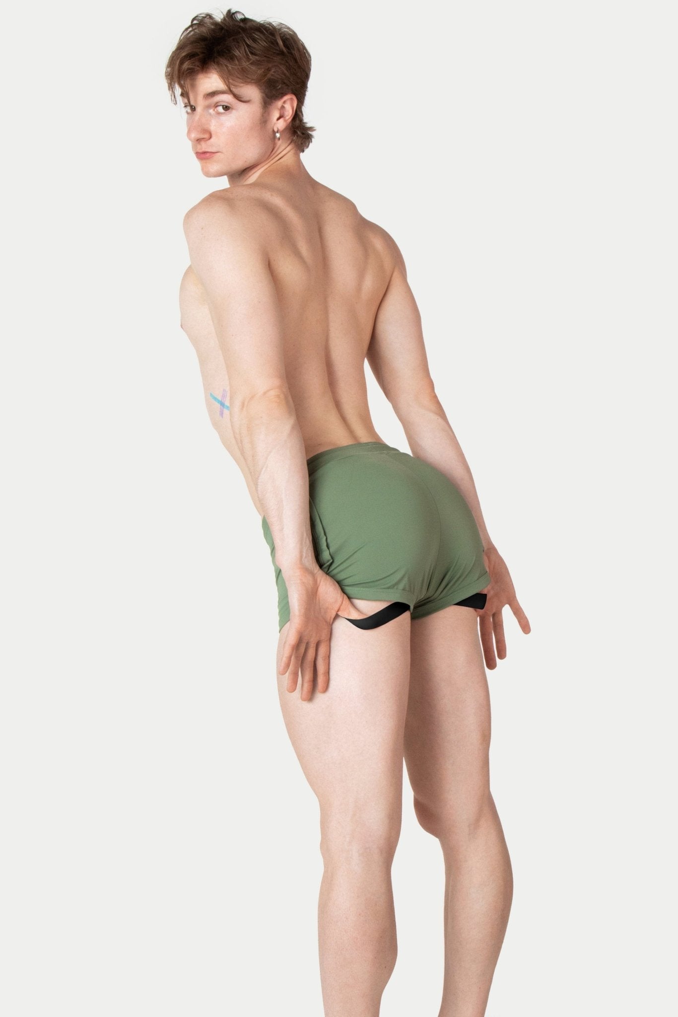 RETRO Jock Shorts - Sage - AWRY