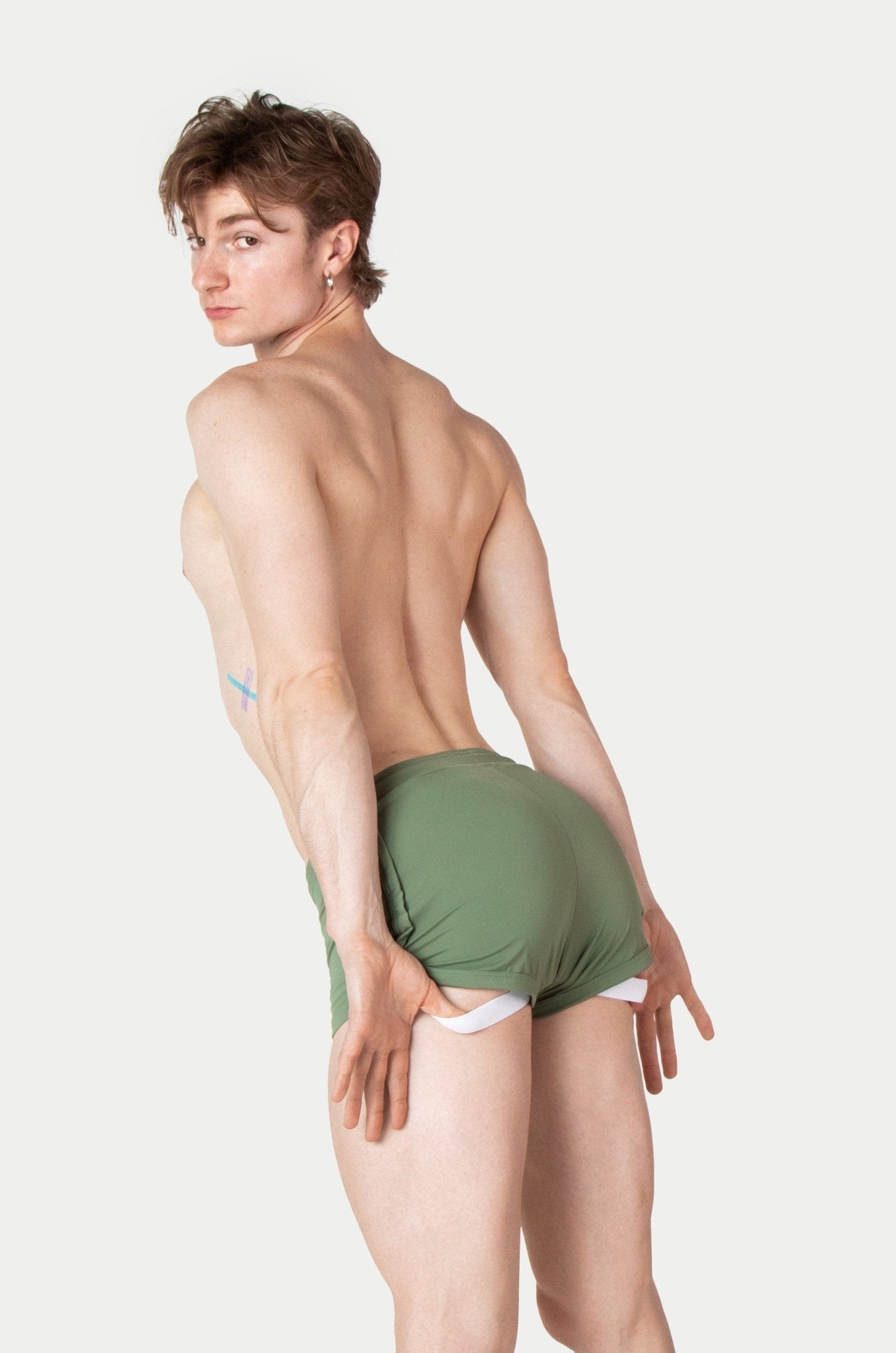 RETRO Jock Shorts - Sage - AWRY