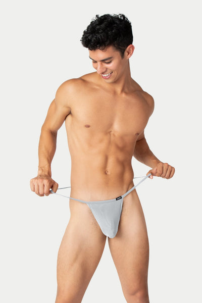 REVEAL String Thong - Silver - AWRY