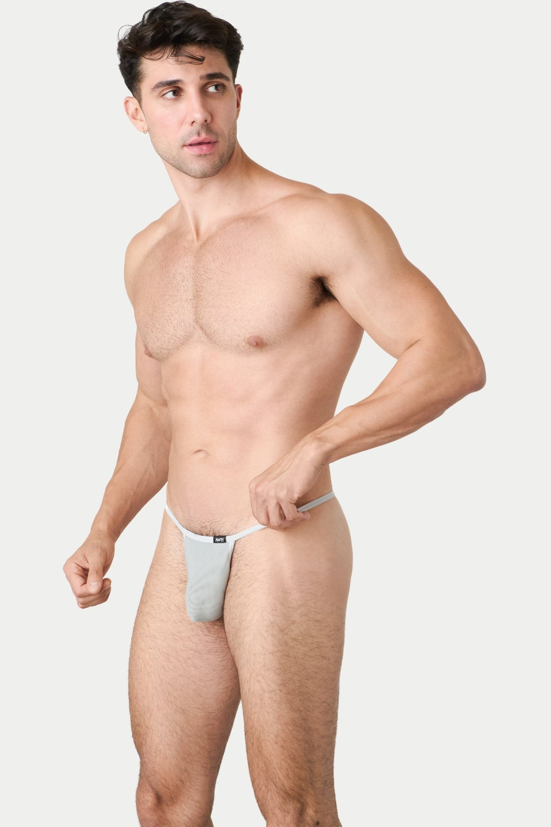 REVEAL String Thong - Silver - AWRY
