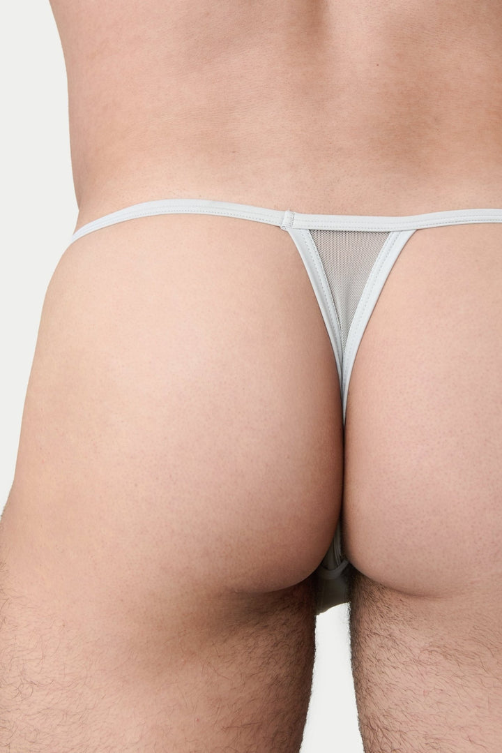 REVEAL String Thong - Silver - AWRY