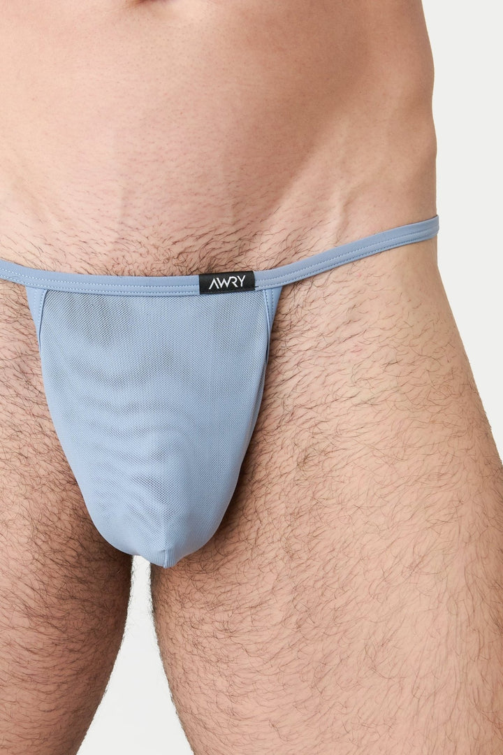 REVEAL String Thong - Steel Blue - AWRY
